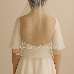 Custom Veil, Bridal Veil, Wedding Veil, Personalized Veil, Embroidered Veil, Customized Name Elbow Bridal Veil, Custom Handmade Bridal Veils