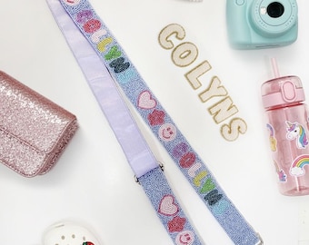 Custom Kids Purse Straps, Personalized Kids Purse Straps, Kids Purse Strap Designs, Customizable Kids Purse Straps, Trendy Kids Purse Straps