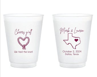 Hochzeitsbecher mit Mattierung, Mattierte Becher für Hochzeitsfeiern, Personalisierte Hochzeitsbecher, Mattierte Plastikbecher für Hochzeiten, Plastikbecher für Hochzeiten (31)