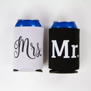Mr. & Mrs. Can Coolers, Mr. Can Cooler, Mrs. Can Coolers, Mr. Can Coolers, Mrs. Can Coolers, Mr. and Mrs. Can Cooler Favors, Cooler Gifts