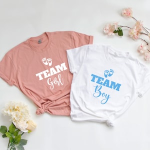 Team Girl T-Shirt, Team Boy T-Shirt, Gender Reveal T-Shirt, Gender Reveal Tees, Custom Gender Reveal T-Shirts, Team Boy Tees, Team Girl Tees