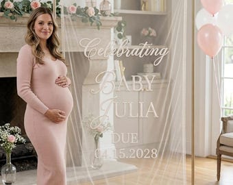 Personalized Baby Shower Banner, Baby Shower Welcome Sign, Baby Shower Backdrop, Baby Shower Decors, Custom Baby Banners, Welcome Baby Signs