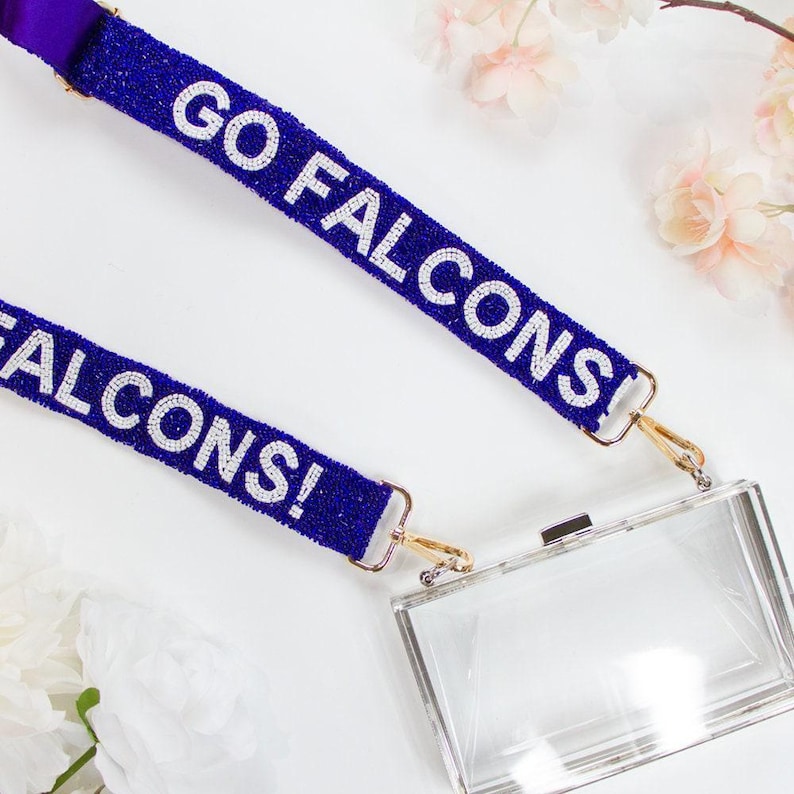 two lanyards with the words go falconns on them