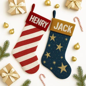 Calcetín navideño con cuentas, calcetín con cuentas personalizado, calcetín navideño con nombre, calcetines con cuentas personalizados, regalos de calcetines con cuentas hechos a mano