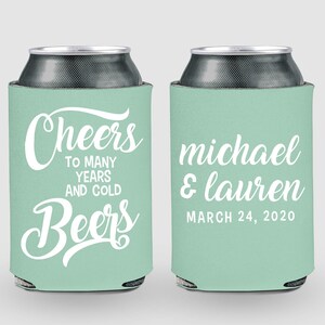 Personalized Favors, Customized Can Coolers, Beer Can Cooler, Beer Huggers, Wedding Can Cooler (55)