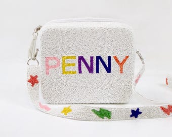 Personalized Purse, Gift for her, Personalized cross body bag for her, Personalized gift for her, Crossbody purse with customized strap