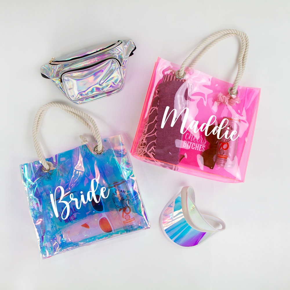 Personalized Clear Tote Bag Etsy UK