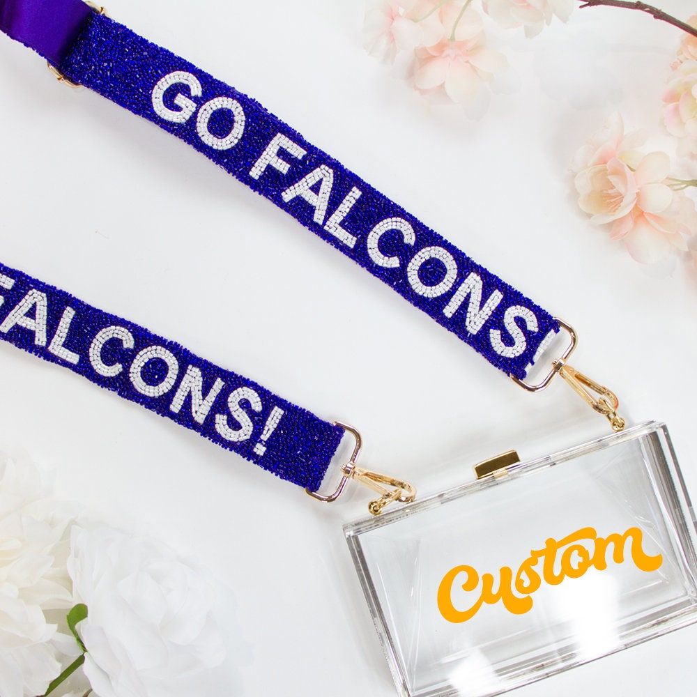 Custom Game Day Seed Bead Strap, Personalized Camera Strap for Game Day, Customized Game Day School Cheer Beaded Camera Strap, School Strap