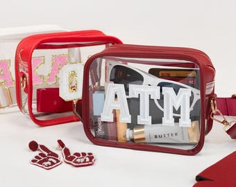 Bolsa transparente personalizada para estádio com alça, bolsa transparente personalizada para estádio com patch, bolsa transparente personalizada para estádio transversal, bolsa transparente personalizada para shows