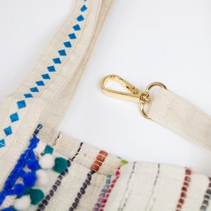 Strandmöbelväska med pärlor i boho-stil, möhippor, tygväska med pärlor för brud, söta tygväskor i tyg för bröllop, tygväska för brud bild 7