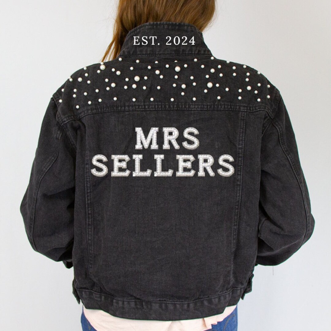 Strass Personalizzare Giacca Jeans Giacca In Denim Con Toppa Black