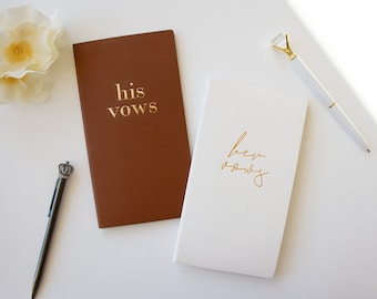 Wedding Vow Books, His and Her Vow Books, Bride and Groom Vows, Custom Wedding Vows, Personalized Vow Books, Vow Book Sets, Custom Vow Books