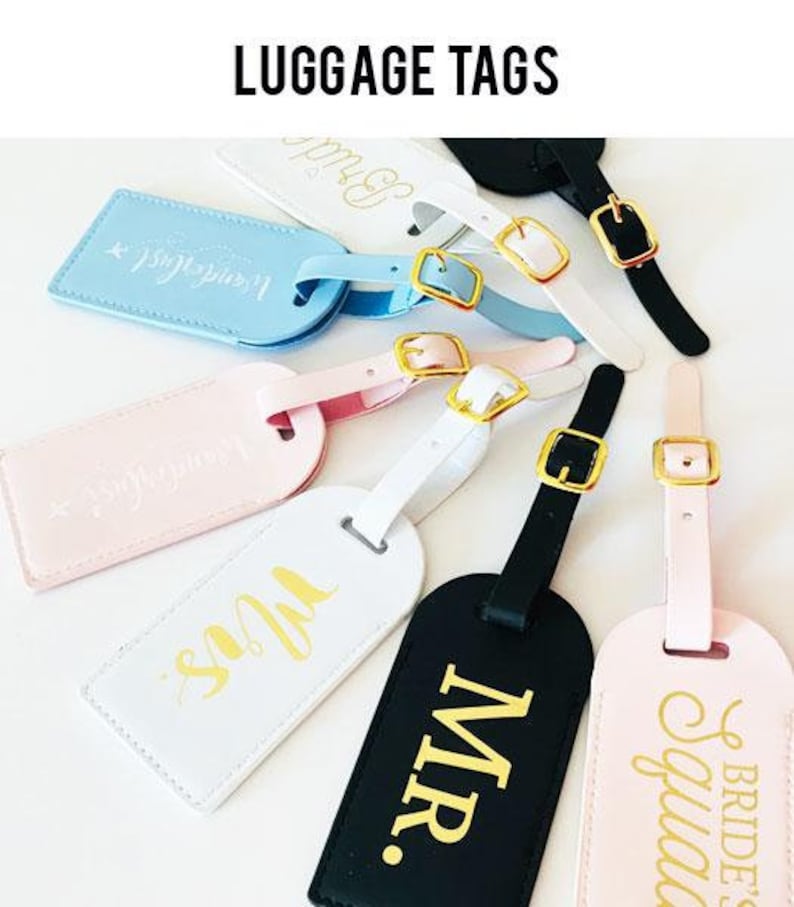 Bon Voyage Party Decorations Sweetude 48 Sets Leather Luggage Tag