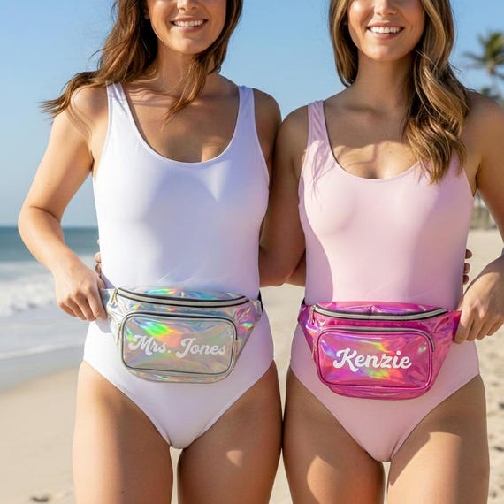 Custom Text Fanny Packs, Wedding Fanny Packs, Beach Wedding Fanny Packs, Personalized Bride Fanny Packs, Bridesmaid Fanny Pack Wedding Gifts