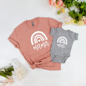 Mama Shirt, Mama Baby Shirts, Mama Mini Matching Shirts, Mommy Baby Shirts, Mother and Daughter Matching Shirt, New Mom Gift Idea, Mom Shirt