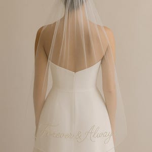 Modern Bridal Veil, Unique Veil Design, Wedding Veil, Stylish Bride Veil, Custom Veil, Minimalist Wedding Veil, Chic Personalized Name Veils