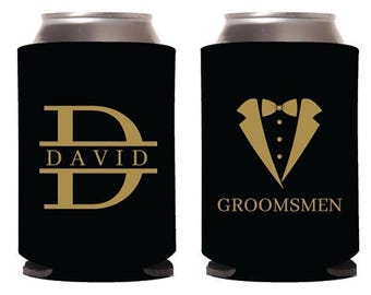 Enfriadores de latas para padrinos de boda, enfriador de latas personalizado para padrinos de boda, enfriadores de cerveza personalizados para despedidas de soltero, enfriadores de cerveza personalizados para despedidas de soltero (129)