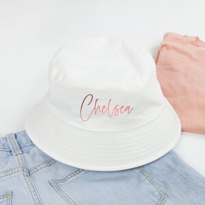 Personalized Bucket Hat, Wedding Party Bucket Hat, Bachelorette Party Bucket Hat, Custom Bucket Hat, Wedding Hat Gifts, Bridesmaid Hat Gifts