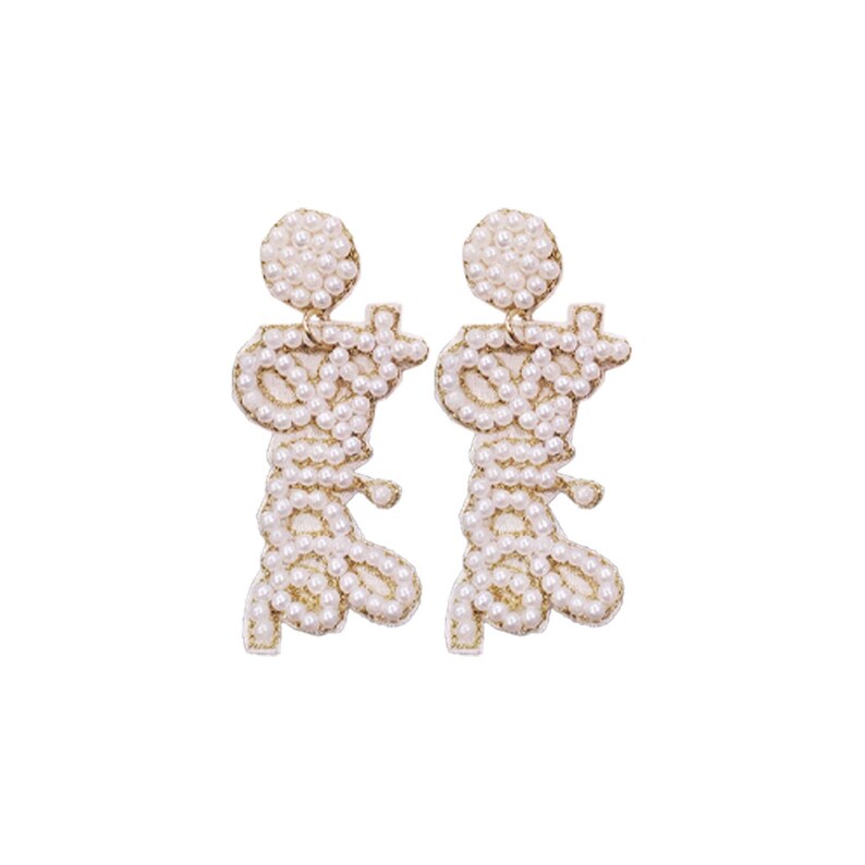 Mrs Beaded Earrings