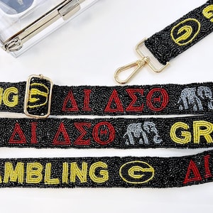 Personalized Sorority Purse Strap, Custom Sorority Bag Strap, Personalized Bag Strap, Custom Sorority Camera Strap, Bag Strap Sorority Gifts