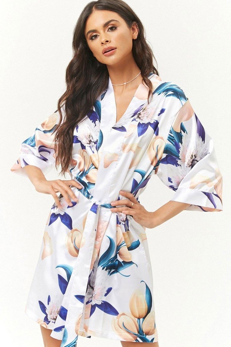 Floral Robes Floral Robes Floral Bridesmaid Robes Floral Etsy UK