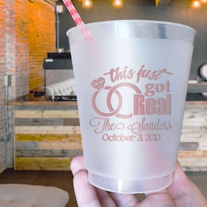Vasos personalizados para bodas, vasos esmerilados para fiestas, vasos de plástico esmerilados para bodas, vasos de plástico para bodas, vasos esmerilados para bodas (39)