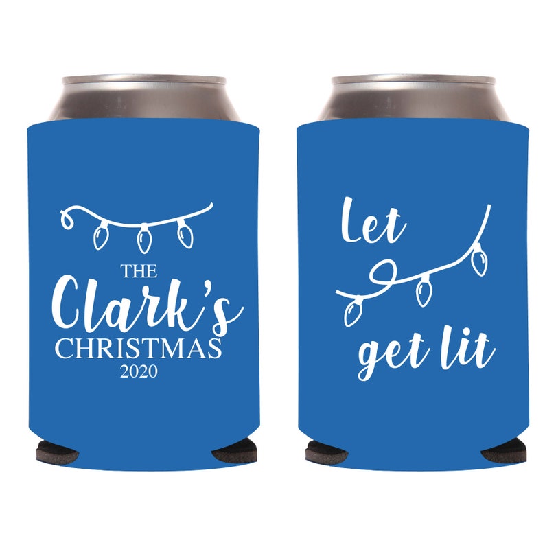 79 Christmas Party Coolie Favors X-Mas Can Cooler Favor Christmas Party Can Cooler Favor Custom Christmas Coolie Christmas Can Coolers