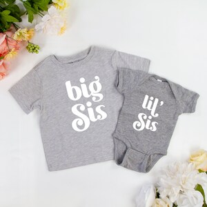 Big Sis Shirts, Big Sis Tees, Big Sister T-Shirts, Lil Sis Onsies, Lil Sis Custom Onsies, Little Sister Onsies, Sisters Matching T-Shirts