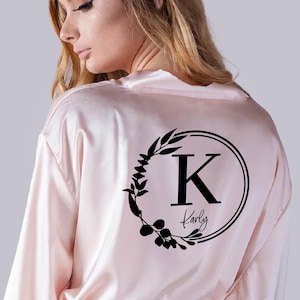 Custom Wedding Robes, Getting Ready Robes, Bachelorette Robes, Bridal Shower Robes, Personalized Bridal Robes, Customized Wedding Satin Robe