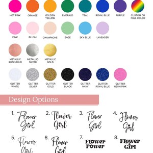 a poster with a bunch of different colors on it