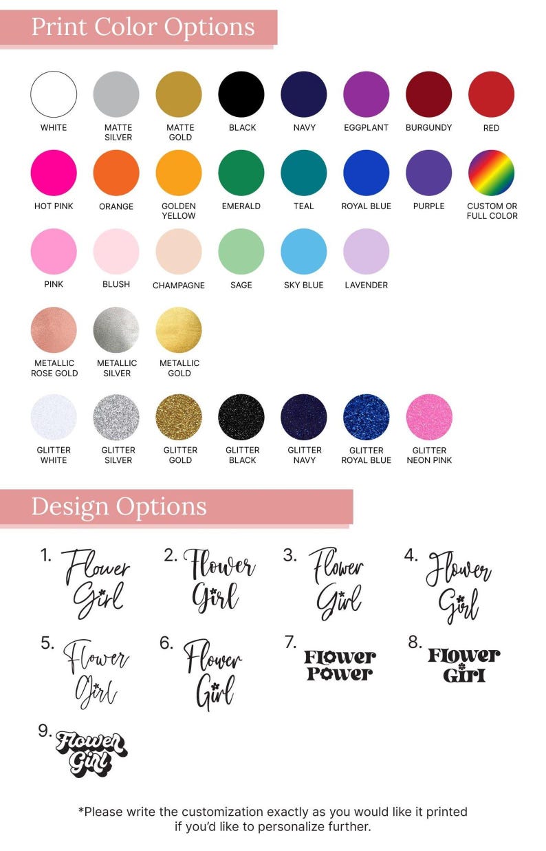 a poster with a bunch of different colors on it