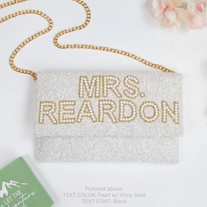 Mrs. Pearla Clutch - White/Silver