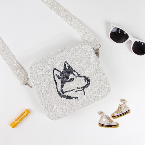 Custom Pet Box Purse, Custom Dog Box Purse, Custom shops Beaded Box Purse, Custom Pet Seed Bead Box Purse, Custom Pet Seed Bead Crossbody Bag (GD)