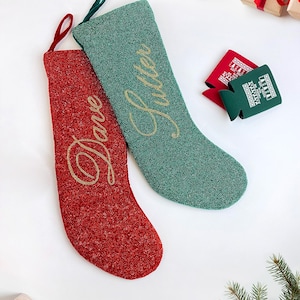 Luxury Christmas Gift Stocking, Custom Christmas Stocking, Customized Holiday Stockings, Personalized Christmas Stocking Gift, Holiday Decor