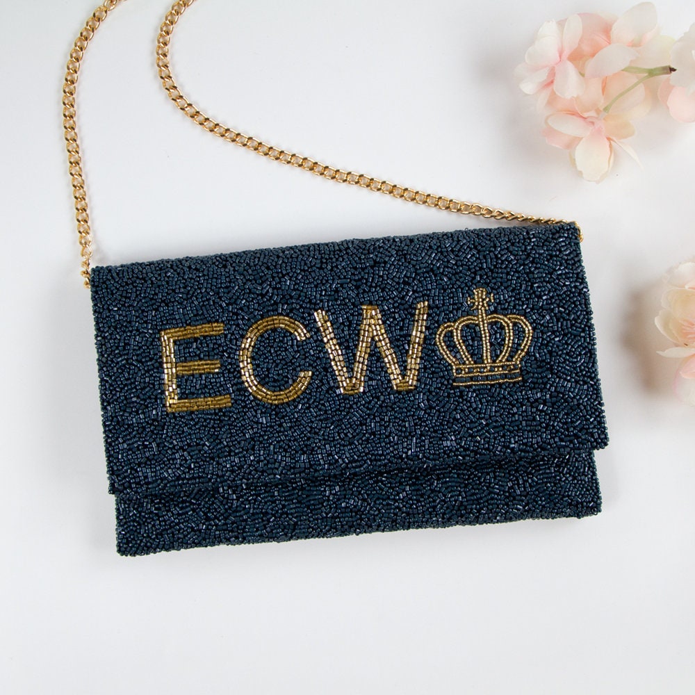 Custom Design Clutch Bag Personalized Beaded Clutch Bag Etsy