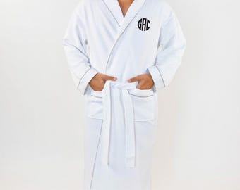 Accappatoi ricamati da uomo, accappatoio unisex personalizzato ricamato, regali per lui, accappatoio da uomo, accappatoio personalizzato da uomo regalo