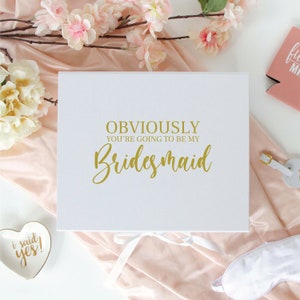 Bridesmaid Gift Box, Bridesmaid Box Set, Asking Bridesmaid, Bridesmaid Proposal, Wedding Party Gifts, Will You Be My Bridesmaid Box Gifts