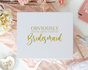 Bridesmaid Gift Box, Bridesmaid Box Set, Asking Bridesmaid, Bridesmaid Proposal, Wedding Party Gifts, Will You Be My Bridesmaid Box Gifts