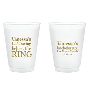 Vasos esmerilados personalizados, vasos esmerilados personalizados para bodas, vasos esmerilados de plástico para bodas, regalos de boda (16)