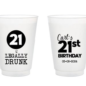 Customized Birthday Frosted Cups, Custom Birthday Frosted Cups, Frosted Cups as Birthday Favors, Personalized Birthday Frosted Cups (81)