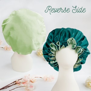 Womens Satin Bonnet, Satin Bonnet for Women, Silky Reversible Bonnet for Women, Satin Bonnet Silky Satin Bonnet for Curly and Natural Hair