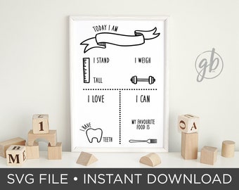 Free Free 347 Baby Milestone Board Svg Free SVG PNG EPS DXF File