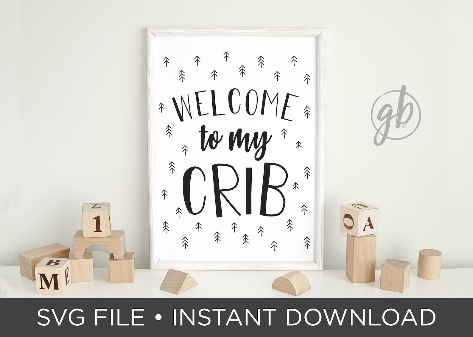 to My Crib Decal for Nursery SVG Cut File instant Etsy