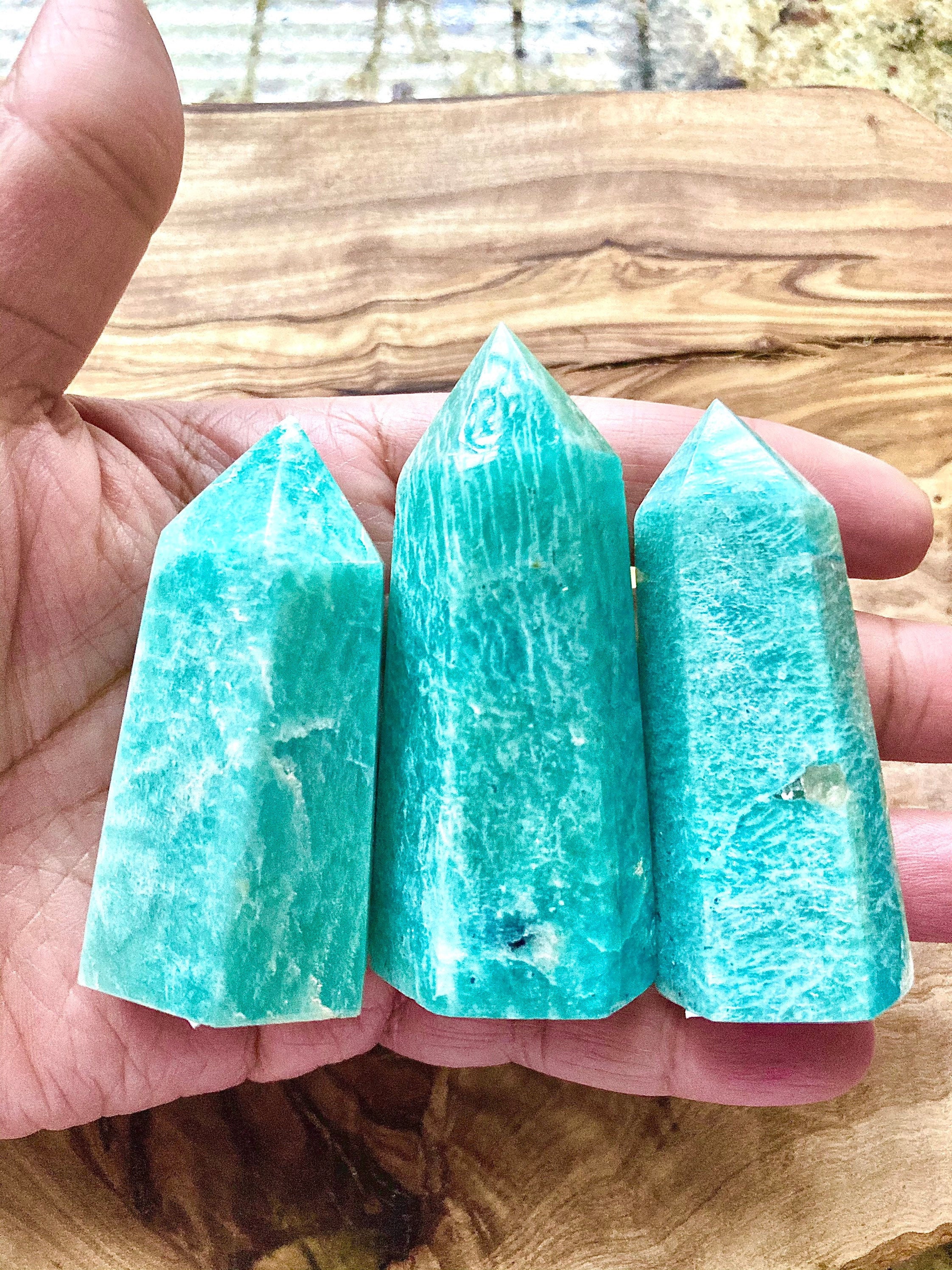 Natural Amazonite Crystal Tower