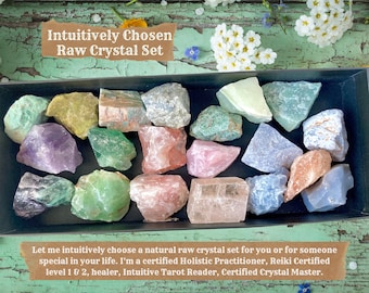 Raw Crystal Set: Intuitively Chosen Stones + Mini Reading