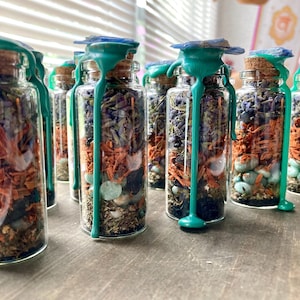 Handmade Mercury Retrograde Protection Bottle: Witchcraft Decor, Astrology Gift