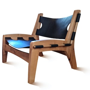 No U.S. tariffs!  Quilpo Easy Chair Black Leather