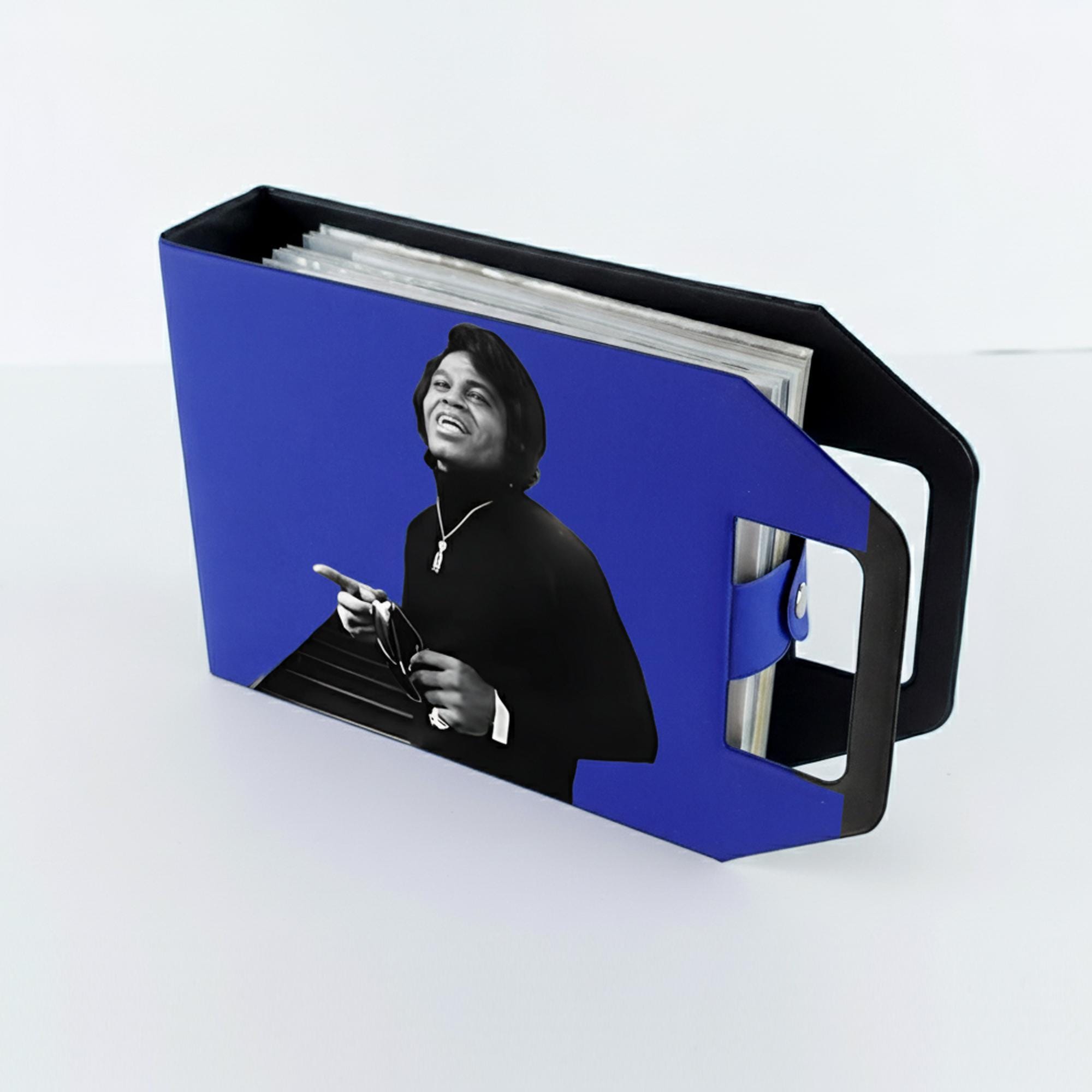 Blue Vinyl Record Storage Binder 7