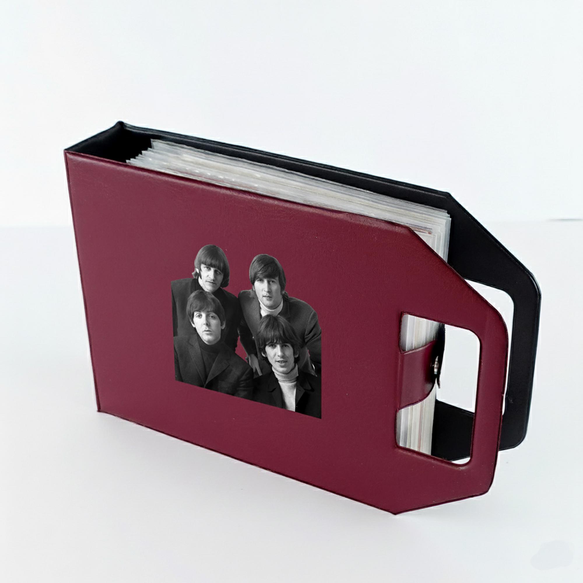 Claret Red Vinyl Record Binder 7