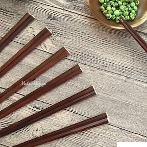 Handmade rosewood chopstick with mother of pearl tip and Horn Rest, Wooden chopstick,Handmade chopstick , Rosewood Chopstick
